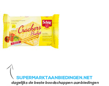 Schär Crackers pocket aanbieding