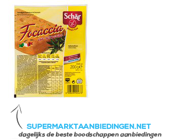 Schär Focaccia glutenvrij aanbieding