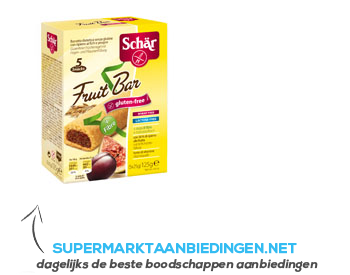 Schär Fruitbar gluten- & lactosevrij aanbieding