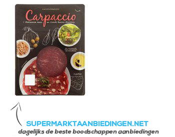 Scheemda Carpaccio 2 porties aanbieding