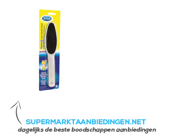 Scholl Dubbele voetvijl lime aanbieding