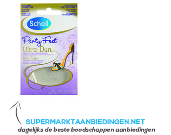 Scholl Party feet gelkussentjes ultra dun aanbieding