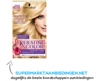 Schwarzkopf Keratine color 10.0 licht naturel blond aanbieding