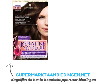 Schwarzkopf Keratine color 4.0 donkerbruin aanbieding