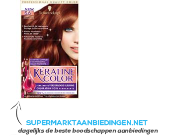 Schwarzkopf Keratine color 5.6 kopermahonie aanbieding