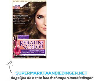 Schwarzkopf Keratine color lichtbruin 6.0 aanbieding