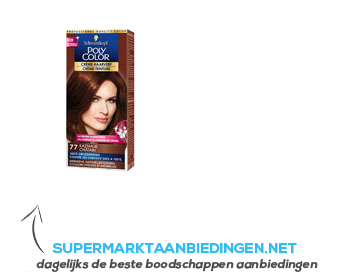 Schwarzkopf Poly Color crème haarverf 77 kastanje aanbieding