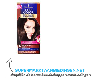 Schwarzkopf Poly color haarverf bruinzwart 46 aanbieding