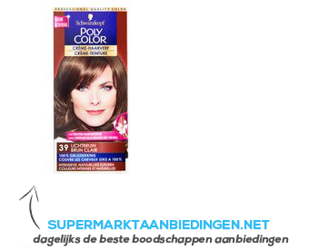 Schwarzkopf Poly color haarverf lichtbruin 39 aanbieding