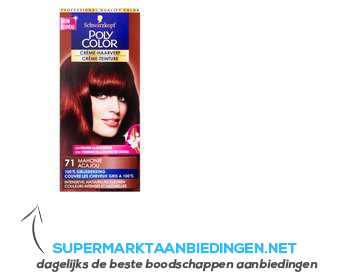 Ik was verrast Mannelijkheid De layout Schwarzkopf Poly color haarverf mahonie 71 aanbieding | Supermarkt  Aanbiedingen