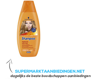 Schwarzkopf Shampoo perzik aanbieding