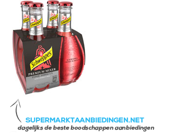 Schweppes Premium tonic hibiscus aanbieding