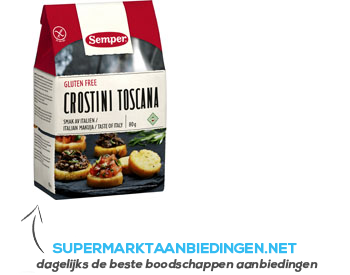 Semper Crostini Toscana glutenvrij aanbieding