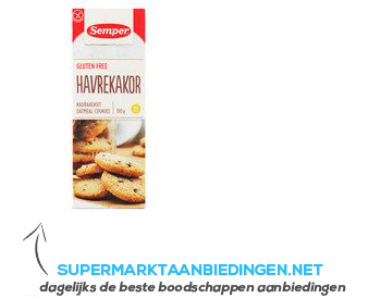 Semper Havrekakor glutenvrij aanbieding