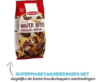 Semper Wafer bites chocolate glutenvrij aanbieding