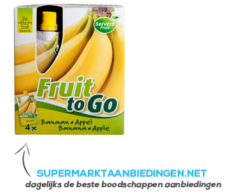 Servero Fruit to go banaan-appel aanbieding