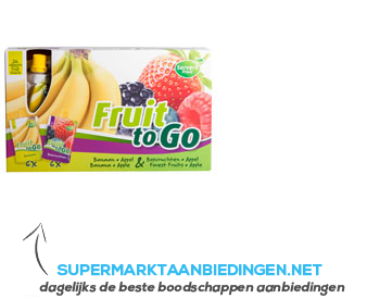 Servero Fruit to go banaan-appel & appel-bosvr aanbieding