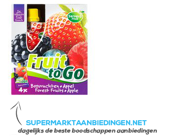 Servero Fruit to go bosvruchten-appel aanbieding