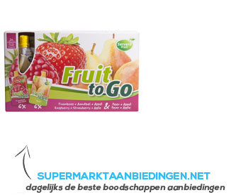 Servero Fruit to go framb-aardbei & appel-peer aanbieding