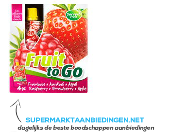 Servero Fruit to go framboos-aardbei- appel aanbieding