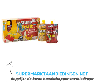 Servero Slurpfruit banaan&aardbei 0% suiker toeg aanbieding