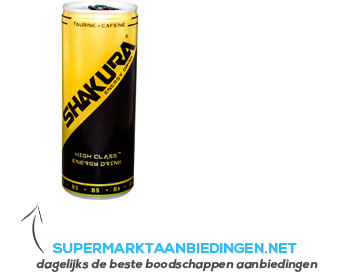 Shakura Energy drink aanbieding