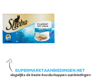 Sheba Classic pate vis aanbieding