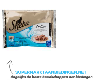 Sheba Delice multipack vis selectie aanbieding