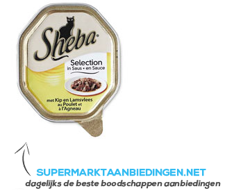 Sheba Selection saus kip-lam aanbieding