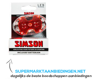 Simson Achterlicht 5 x LED aanbieding