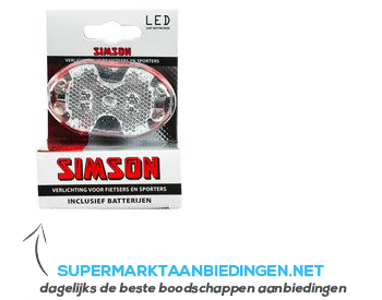 Simson Voorlicht 3 x LED aanbieding