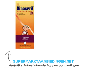 Sinaspril Vloeibare paracetamol 120 mg aanbieding