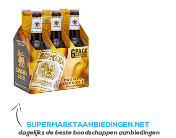 Singha Beer 6-pack aanbieding