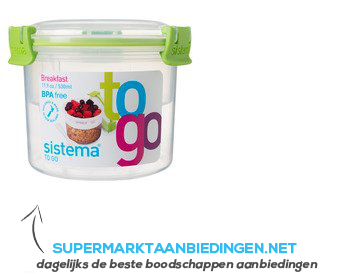 Sistema Breakfast to go aanbieding