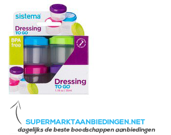 Sistema Dressing to go aanbieding