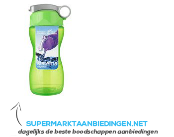 Sistema Fles hydrate lime 475 ml aanbieding