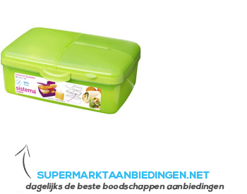 Sistema Lunchbox Quaddie lime - 1,5 l aanbieding