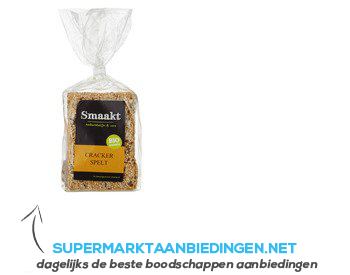 Smaakt Crackers spelt aanbieding