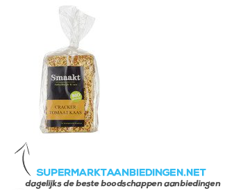 Smaakt Crackers Tomaat Kaas aanbieding