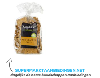 Smaakt Mini crackers spelt aanbieding