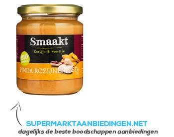 Smaakt Pinda rozijnenpasta