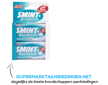 Smint Clean breath intense mint aanbieding