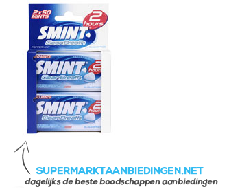 Smint Clean breath peppermint aanbieding