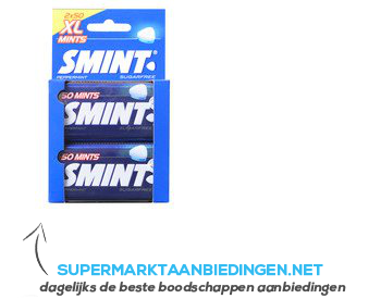 Smint XL peppermint duopack aanbieding