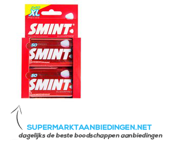 Smint XL strawberry duopack aanbieding