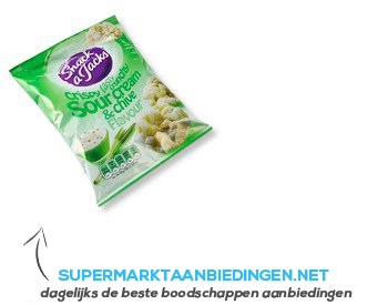 Snack a Jacks Crispy sour cream & chive aanbieding