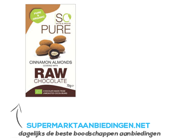 So Pure Raw chocolate cranberries aanbieding