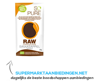 So Pure Raw chocolate-orange aanbieding