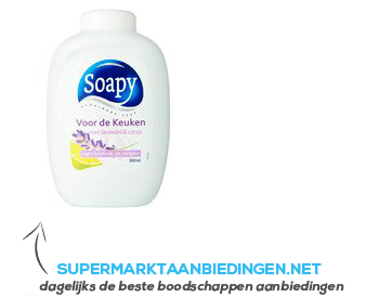 Soapy Voor de keuken handzeep (navulling) aanbieding