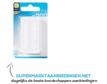 Sorbo Garen 100% polyester wit 250m aanbieding